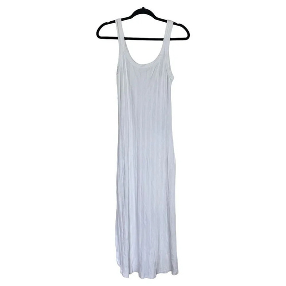 VITAMIN A West Organic Rib Dress White Size Medium - Picture 3 of 10
